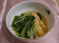 しろ菜とうす揚げの煮もの