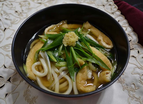 ネギのあんかけうどん